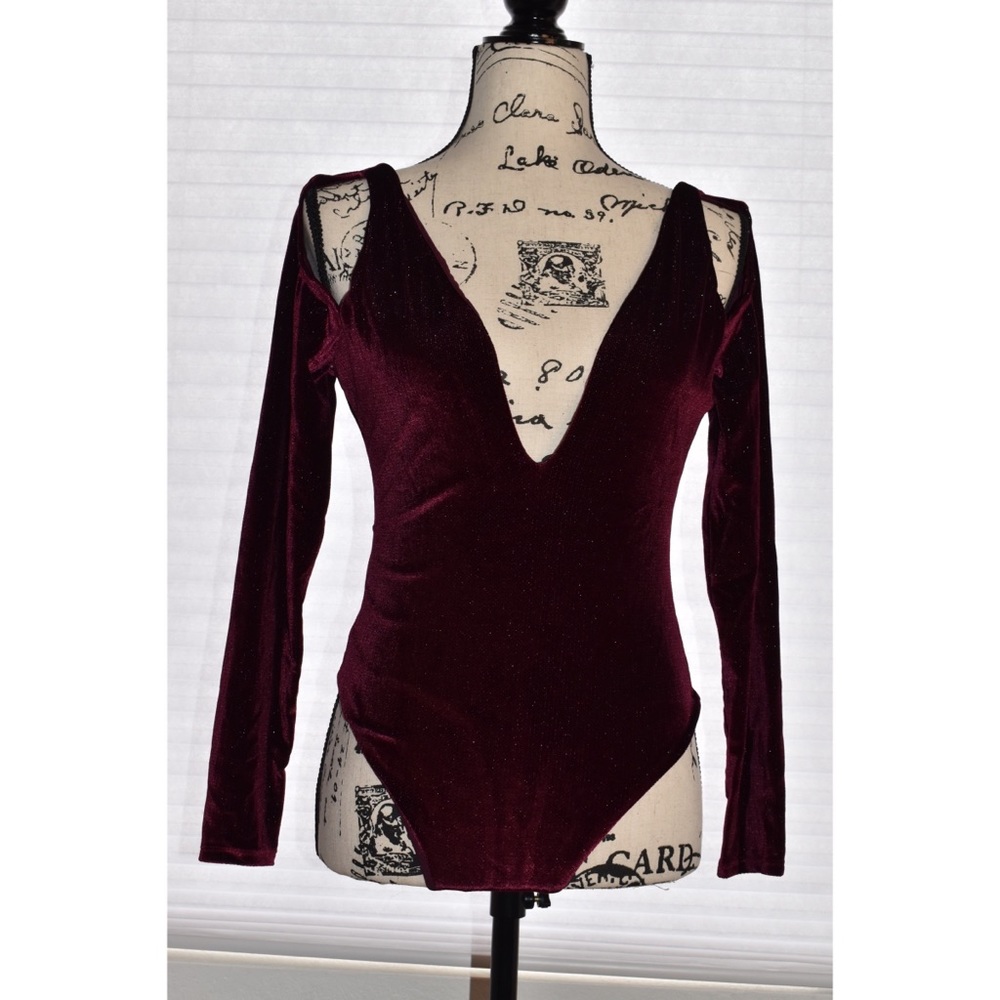 Purple/dark purple fancy bodysuit